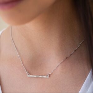 Touchstone by Swarovski Pavé Bar Necklace